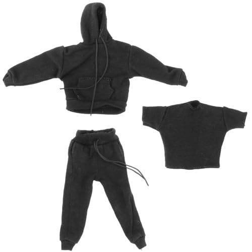 Detailliertes 3-teiliges Outfit für 1/12 Actionfigur, Soldat mit Kapuze, Hose und T-Shirts für Figuren, Puppen, Kleidung, Soldat Detailliertes 3-teiliges Outfit für 1/12 Actionfigur, Soldat mit Kapuze, Hose und T-Shirts für Figuren, Puppen, Kleidung, Soldat von MARCBUSE