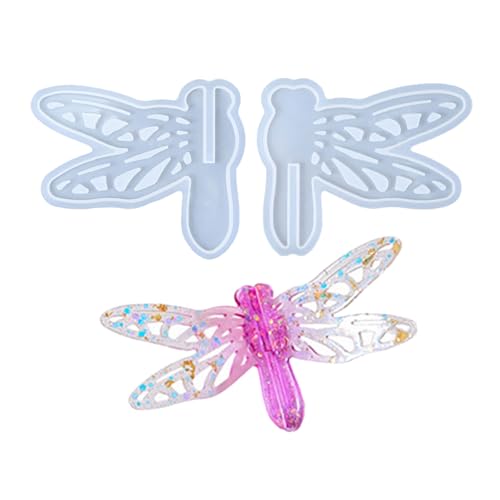 Künstlerische Silikon-Bastelform mit Libellen, Schmetterling, Schneeflocken-Muster, Epoxidharz für handgefertigte Dekorationen, Geschenk, Libellen, Silikonform Künstlerische Silikon-Bastelform mit Libellen, Schmetterling, Schneeflocken-Muster, Epoxidharz für handgefertigte Dekorationen, Geschenk, Libellen, Silikonform von MARCBUSE