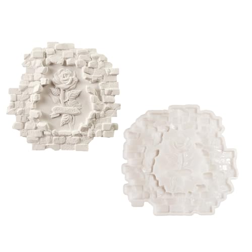 Silikonform mit Rosenblüten in Ziegelwänden, für Epoxidharze, Basteln und Heimwerker, Wanddekorationen, Kunstprojekte, antihaftbeschichtet, wiederverwendbar Silikonform mit Rosenblüten in Ziegelwänden, für Epoxidharze, Basteln und Heimwerker, Wanddekorationen, Kunstprojekte, antihaftbeschichtet, wiederverwendbar von MARCBUSE
