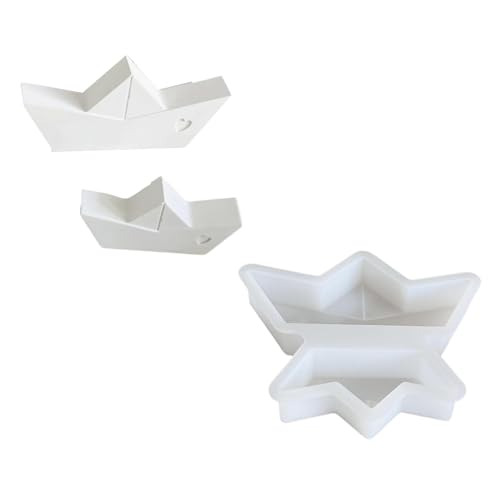 Silikonform zum Basteln, 2 Größen, Herzform, Strandboote, Skulptur, Gießharze, Form für Seife, Aromatherapien von MARCBUSE