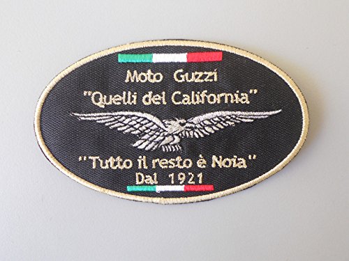 Patch, Aufnäher bestickt Bügelbild,,MOTO GUZZI QUELLI DEL CALIFORNIA TOPPA PATCH RICAMATO TERMOADESIVA CM 10X6,, Patch, Aufnäher bestickt Bügelbild,,MOTO GUZZI QUELLI DEL CALIFORNIA TOPPA PATCH RICAMATO TERMOADESIVA CM 10X6,, von MAREL