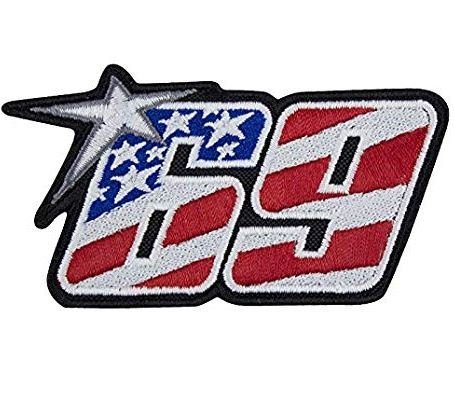 Patch, Aufnäher bestickt Bügelbild ,,Nicky Hayden 69 GP V1,, von MAREL