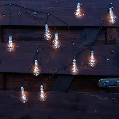 MARELIDA LED Solar Lichterkette mit 10 transparenten Glühbirnen Garten Party Outdoor Lichterkette 2 Modi 4,5m für Außen MARELIDA LED Solar Lichterkette mit 10 transparenten Glühbirnen Garten Party Outdoor Lichterkette 2 Modi 4,5m für Außen von MARELIDA