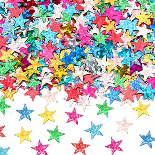 MARFOREVER Regenbogen-Stern-Konfetti, Glitzerstern-Konfetti, Geburtstag, Tischdekoration, Metallic-Pailletten, Streusel, Sterne für Babyparty, Hochzeit, Weihnachten, Valentinstag, Party-Dekorationen MARFOREVER Regenbogen-Stern-Konfetti, Glitzerstern-Konfetti, Geburtstag, Tischdekoration, Metallic-Pailletten, Streusel, Sterne für Babyparty, Hochzeit, Weihnachten, Valentinstag, Party-Dekorationen von MARFOREVER