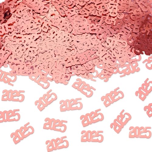 MARFOREVER Roségold 2025 Konfetti, 2025 Roségold Glitzer 2025 Metallfolie Tischstreuung Konfetti für 2025 Abschlussfeier Party Dekorationen Congrats Grad 2025 Partyzubehör MARFOREVER Roségold 2025 Konfetti, 2025 Roségold Glitzer 2025 Metallfolie Tischstreuung Konfetti für 2025 Abschlussfeier Party Dekorationen Congrats Grad 2025 Partyzubehör von MARFOREVER