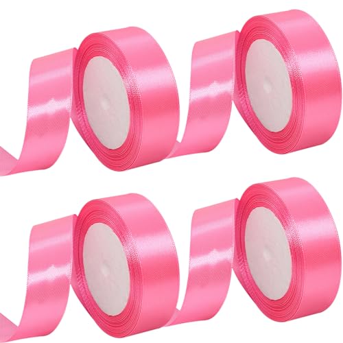 MARTCATO Satinband Pfirsichrosa 4 Rollen, 25 mm Breit Schleifenband Pfirsichrosa Dekoband, 92 Meters Geschenkband Breit Schleifenband Hochzeit Taufe Geschenkverpackung Deko Party Geburtstag Band MARTCATO Satinband Pfirsichrosa 4 Rollen, 25 mm Breit Schleifenband Pfirsichrosa Dekoband, 92 Meters Geschenkband Breit Schleifenband Hochzeit Taufe Geschenkverpackung Deko Party Geburtstag Band von MARICATO