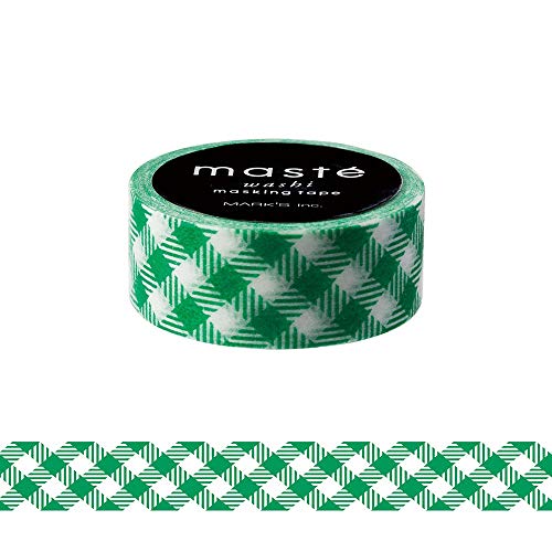 MARKS Klebebänder Modell Washi Tape grün kariert von MARK'S(マークス)