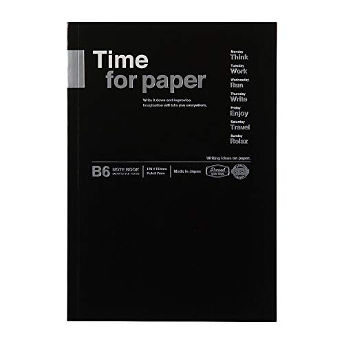 MARK´S Time for Paper Notizbuch aus Papier in der Farbe Schwarz 72 Seiten B6, Maße: 12,8cm x 18,2cm, TFP-NB02-BK MARK´S Time for Paper Notizbuch aus Papier in der Farbe Schwarz 72 Seiten B6, Maße: 12,8cm x 18,2cm, TFP-NB02-BK von MARK'S(マークス)