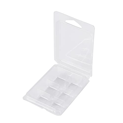 MARKELL 100 Packungen mit Klappformen, Wachsguss, quadratisch, quadratisch, aus Kunststoff, transparent, mit 6 Mulden, für die Herstellung von Kerzen und Seifen MARKELL 100 Packungen mit Klappformen, Wachsguss, quadratisch, quadratisch, aus Kunststoff, transparent, mit 6 Mulden, für die Herstellung von Kerzen und Seifen von MARKELL