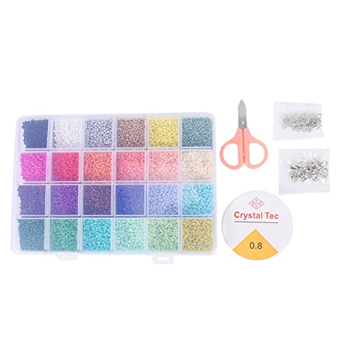MARKELL 24.000 Stück mehrfarbig 2 mm Pony Rocailleperlen aus Glas mit Karabinerverschlüssen, offene Sprungringe und elastische Kristallkette MARKELL 24.000 Stück mehrfarbig 2 mm Pony Rocailleperlen aus Glas mit Karabinerverschlüssen, offene Sprungringe und elastische Kristallkette von MARKELL