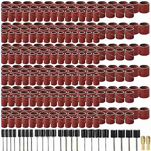 MARKELL 458-teiliges Schleiftrommel-Set, Schleifwerkzeug für Trommelpoliermaschine, mit 432 Schleifband-Hülsen, 24 Stück, Trommelfutter MARKELL 458-teiliges Schleiftrommel-Set, Schleifwerkzeug für Trommelpoliermaschine, mit 432 Schleifband-Hülsen, 24 Stück, Trommelfutter von MARKELL