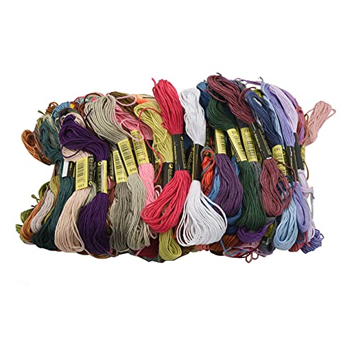 MARKELL Kreuzstich-Stickerei, Regenbogenfarben, Premium-Freundschaftsarmbänder, Seide, Handwerk, 140 Stränge pro Packung MARKELL Kreuzstich-Stickerei, Regenbogenfarben, Premium-Freundschaftsarmbänder, Seide, Handwerk, 140 Stränge pro Packung von MARKELL
