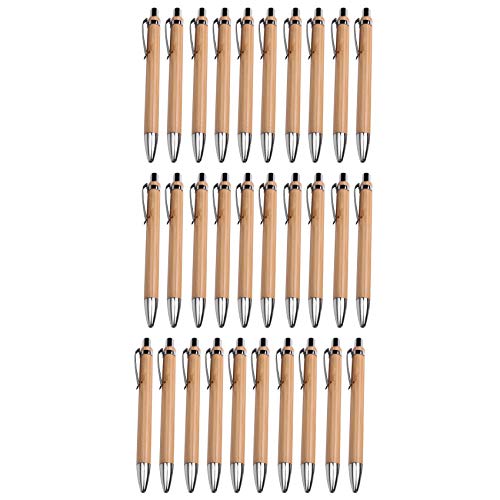 MARKELL Kugelschreiber-Sets, verschiedene Mengen, Schreibgeräte aus Bambusholz (30 Stück) von MARKELL