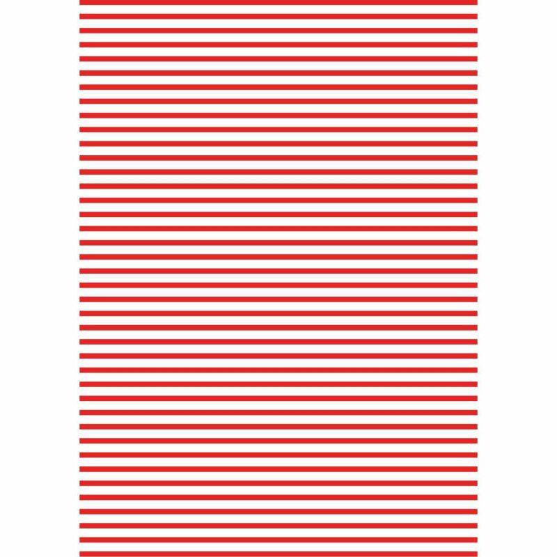 Fotokarton Streifen weiß-rot 50x70cm 300g/m² von Marpa Jansen