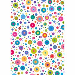 Transparentpapier mehrfarbige Kreise 50x60cm von Marpa Jansen