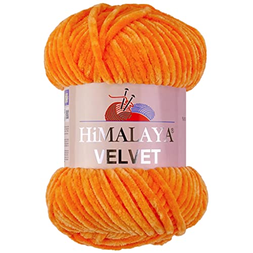 Marriner Himalaya Velvet Garn Super Chunky 100g (Jaffa) von MARRINER
