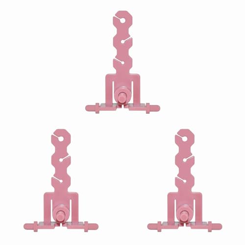 MARRTEUM Strickmaschinen-Spanner, Stabiler Strick-Ersatzspannstab-Adapter, Zubehör, kompatibel mit Sentro 22, 32, 40, 48 Strickmaschinen, Rosa, 3 Stück, (KNIT-TENSION-PINK-3P) von MARRTEUM