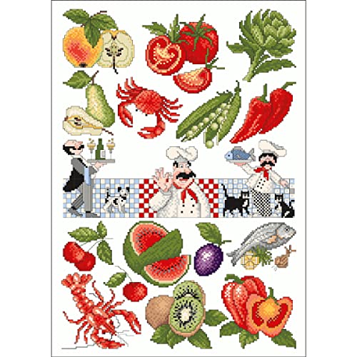 Lindner´s Kreuzstiche Zählmuster Vorlage "Bon Appétit", 077 Lindner´s Kreuzstiche Zählmuster Vorlage "Bon Appétit", 077 von MARUSSIA