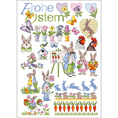 Lindner´s Kreuzstiche Zählmuster Vorlage "Frohe Ostern", 022 Lindner´s Kreuzstiche Zählmuster Vorlage "Frohe Ostern", 022 von Marussia
