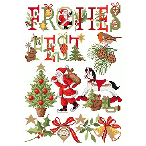 Lindner´s Kreuzstiche Zählmuster Vorlage "Frohes Fest", 014 Lindner´s Kreuzstiche Zählmuster Vorlage "Frohes Fest", 014 von MARUSSIA