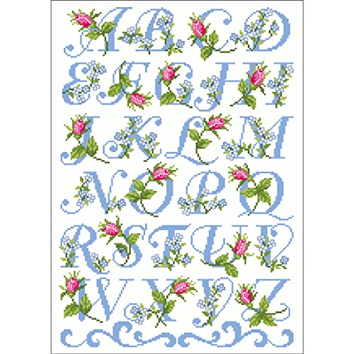 Lindner´s Kreuzstiche Zählmuster Vorlage "Rosenalphabet", 035 Lindner´s Kreuzstiche Zählmuster Vorlage "Rosenalphabet", 035 von MARUSSIA