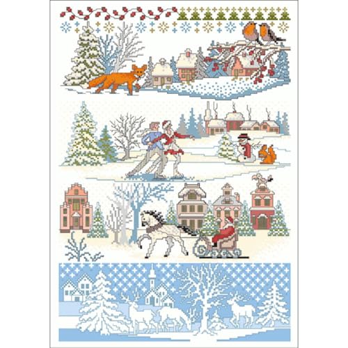 Lindner´s Kreuzstiche Zählmuster Vorlage "Winterwunderland", 124 Lindner´s Kreuzstiche Zählmuster Vorlage "Winterwunderland", 124 von MARUSSIA