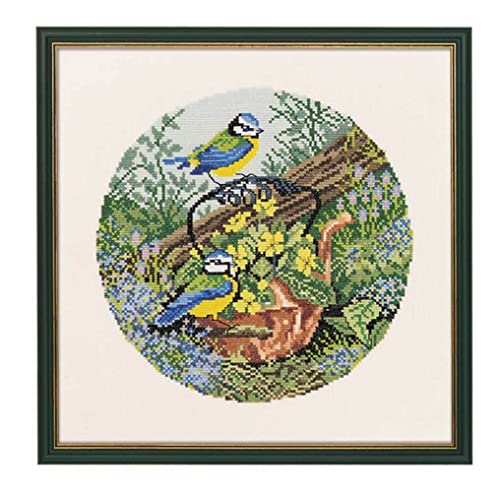MARUSSIA Eva Rosenstand Kreuzstich Set Blaumeise/Kessel, Zählmuster, 30x30cm MARUSSIA Eva Rosenstand Kreuzstich Set Blaumeise/Kessel, Zählmuster, 30x30cm von MARUSSIA