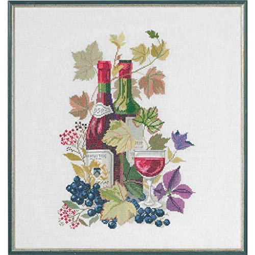MARUSSIA Eva Rosenstand Kreuzstich Set Rotwein, Zählmuster, 48x58cm MARUSSIA Eva Rosenstand Kreuzstich Set Rotwein, Zählmuster, 48x58cm von MARUSSIA