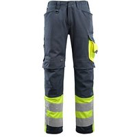 MASCOT® unisex Warnschutzhose Leeds schwarzblau, gelb Größe 46 von MASCOT®