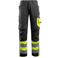 MASCOT® unisex Warnschutzhose Leeds schwarz, gelb Größe 64 von MASCOT®