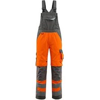 MASCOT® unisex Warnschutz-Latzhose Newcastle orange, dunkelanthrazit Größe 110 von MASCOT®