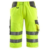 MASCOT® unisex Warnschutzhose kurz Luton  gelb, dunkelanthrazit Größe 54 von MASCOT®