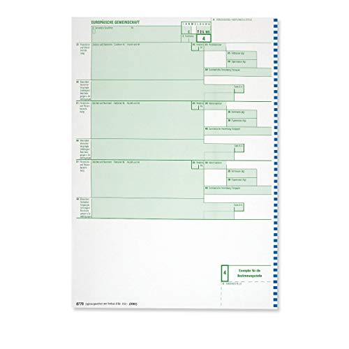 0770 Einheitspapier Ergänzungsvordruck für 0769 / T2L für Laserdrucker Version 2021 (10) von MASHPAPER