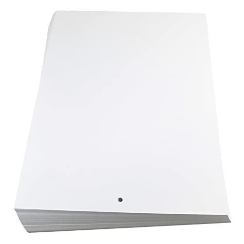 Etiketten aus PET A4 Bogen-Etiketten weiß 210x297mm 150µm 1 Rundloch 5mm (100) von MASHPAPER