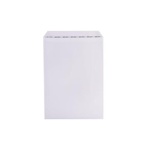 Folientaschen transparent DIN C5, mit PE-LD Kennzeichnung, Klappenbeutel, Haftstreifen, 165 mm x 220 mm (z.B. für DIN A5) von MASHPAPER