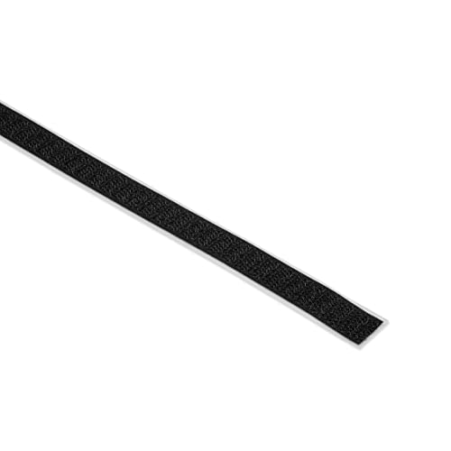 Klettband selbstklebend 25 m | weiß oder schwarz | Breite frei wählbar | Flauschband oder Hakenband (16 mm Hakenband, schwarz) von MASHPAPER