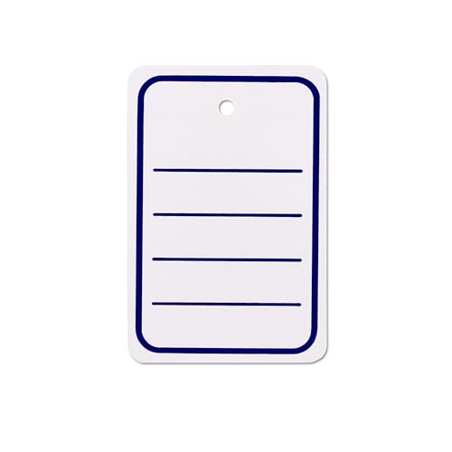 Stückwarenanhänger, weiß, Aufdruck blau, 42 x 60 mm, Stanzloch, VPE 1.000 (blau) von MASHPAPER