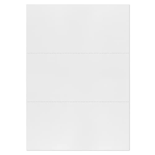 mashpaper Kopierpapier perforiert DIN A4 weiß Papier 100g/m² 3 Abschnitte 1000 Blatt je Packung von MASHPAPER