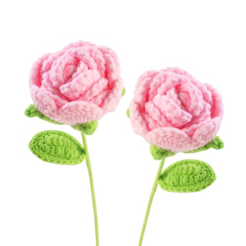 2 Stück Rosen GehäKelte Blumen, Häkelblumen, Kreative Haken Rosen, Geeignet FüR Alle Szenen Und Als Eine Gute MöGlichkeit Dem Anderen EIN Geschenk Zu Machen 2 Stück Rosen GehäKelte Blumen, Häkelblumen, Kreative Haken Rosen, Geeignet FüR Alle Szenen Und Als Eine Gute MöGlichkeit Dem Anderen EIN Geschenk Zu Machen von MASION