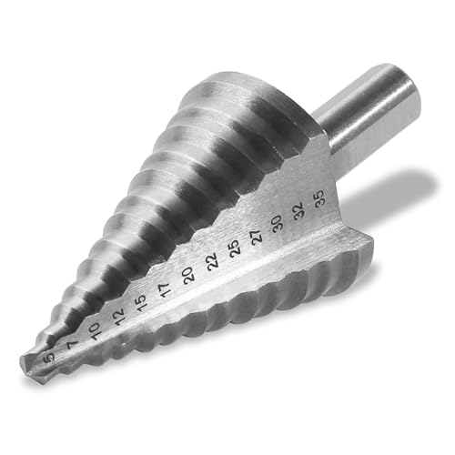 Stufenbohrer, Stufenbohrer Metall, Kegelbohrer 5-35mm Hochgeschwindigkeits-Stahl-Schraubenschlitz-Treppenbohrer Dreieckbohrer Multifunktionsbohr Stufenbohrer, Stufenbohrer Metall, Kegelbohrer 5-35mm Hochgeschwindigkeits-Stahl-Schraubenschlitz-Treppenbohrer Dreieckbohrer Multifunktionsbohr von MASION