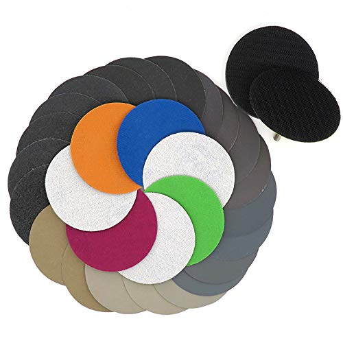 MASO 1000# Polierschleifscheiben, 7,6 cm (3 Zoll), Nass-/Trocken-Schleifscheiben mit 75 mm Trägerpads – insgesamt 10 Scheiben von MASO