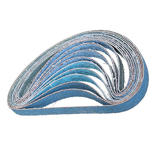 MASO Schleifbänder, 10 mm x 330 mm, Körnung 40, Elektrowerkzeug, Metallschleifbänder, 10 Stück, Blau MASO Schleifbänder, 10 mm x 330 mm, Körnung 40, Elektrowerkzeug, Metallschleifbänder, 10 Stück, Blau von MASO