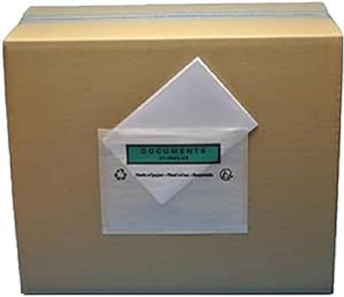 Dokumententasche aus Papier – bedruckt mit "Dokument im Lieferumfang enthalten" – 162 x 120 mm – Paket mit 1000 Stück von MASTER IN