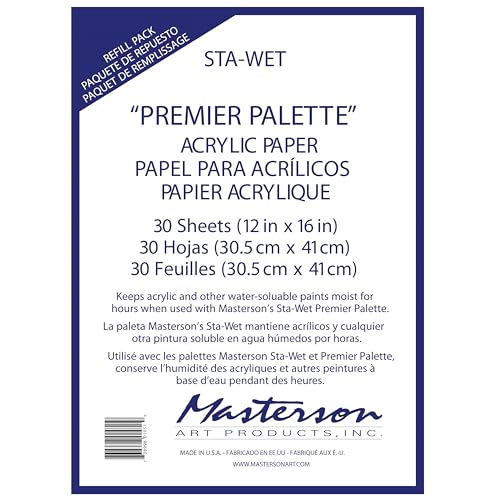 Masterson Art Products MAS105.1 Palette Seal Acrylfolie Nachfüllpackung für 100 von Masterson