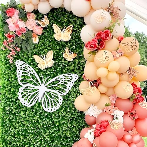 Holz-Schmetterlingsschild für Hintergrund – Holz-Schmetterlings-Form für Ballonbogen, Schmetterling, Babyparty, Schmetterlings-Thema, Frühlingsparty-Dekoration, Foto-Requisite (weiß) von MASTRON