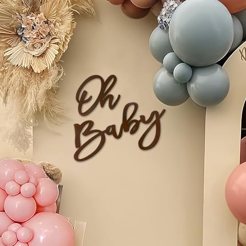 Oh Baby Schild für Babyparty Hintergrund – Filz Baby Party Banner Junge Mädchen Babyparty Dekorationen Geschlecht Offenbarung 1. Geburtstag Party Fotografie Hintergrund – Braun Oh Baby Schild für Babyparty Hintergrund – Filz Baby Party Banner Junge Mädchen Babyparty Dekorationen Geschlecht Offenbarung 1. Geburtstag Party Fotografie Hintergrund – Braun von MASTRON