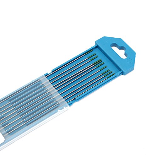 MASUNN 10Pcs 1Mm X 175Mm Grüne Spitze Reine Wolfram-Elektrode Für Wig-Schweißen MASUNN 10Pcs 1Mm X 175Mm Grüne Spitze Reine Wolfram-Elektrode Für Wig-Schweißen von MASUNN