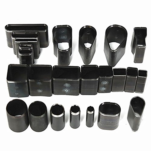 MASUNN 24 Shape Style Loch Hollow Cutter Punch Set Für Handgemachte Leder Craft DIY Tool von MASUNN