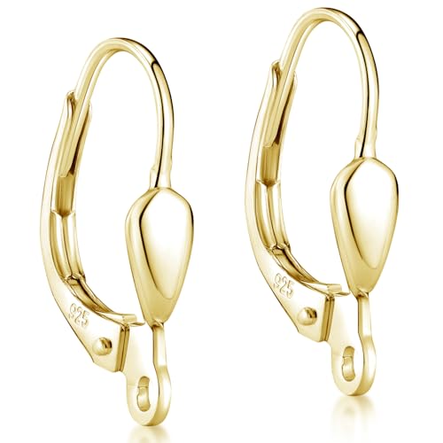 MATERIA Ohrring Zubehör Gold Klappbrisuren 1 Paar Brisuren Tropfen mit Öse 925 Silber vergoldet Z57 MATERIA Ohrring Zubehör Gold Klappbrisuren 1 Paar Brisuren Tropfen mit Öse 925 Silber vergoldet Z57 von MATERIA by Matthias Wagner