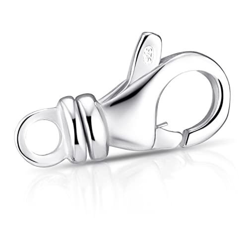 Materia Karabiner Verschluss Silber 925 Schmuck-Zubehör 12mm Z41-Silber von MATERIA by Matthias Wagner